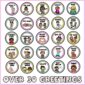 Shows 25 different example morning greeting cards that the teacher can choose from. Text at the bottom of the image says "over 30 greetings"