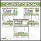Shows three different clipart designs available for the newsletters