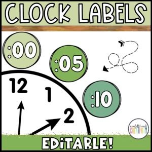 Nature Clock Labels