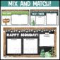 Shows multiple slide options with the text "mix and match" at the top of the image