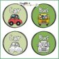 Shows different design options like black and white clipart, and color clipart