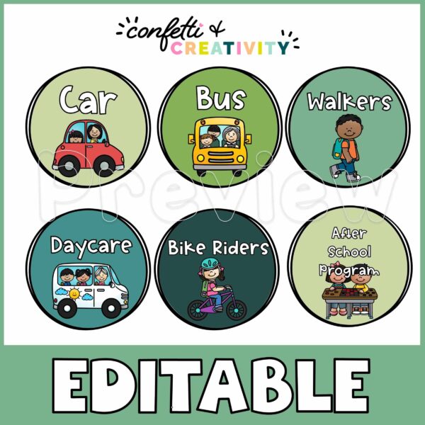 Nature How We Get Home 3 Shows all 6 different how we get home cards. Each card is a green hue