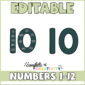 Shows the number 10 twice. One option is blank, the other option has the multiples on it from 10 to 120