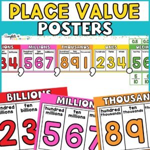 Bright Vintage Place Value Posters