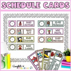 Farmhouse Floral Primary Schedule Cards