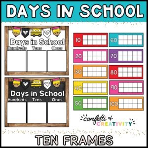 Bright Vintage Days in School Poster