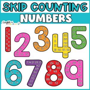 Bright Vintage Skip Counting Numbers