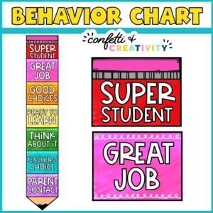 Watercolor Behavior Chart