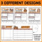 Shows all three different options for the newsletter designs