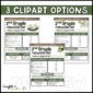 Shows the three different clipart options for the Farmhouse Newsletters
