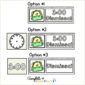Shows 3 different dsiplays of the visual schedule set up