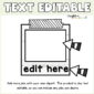 Shows a frame of that the classroom job cards go on with the text "Edtiable" at the top of the image