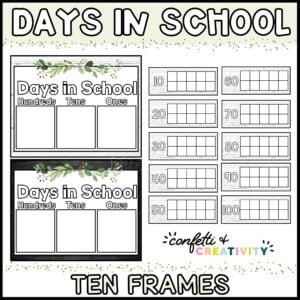 Modern Farmhouse Days in School Posters