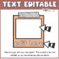 Shows a frame where the clipart goes with the phrase "editable" at the top of the image