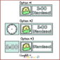 Shows 3 examples of how to set up the schedule