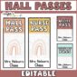 Shows multiple versions of hall passes