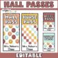 Shows multiple versions of hall passes