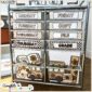 Shows one of the design options for a 12 drawer cart labels