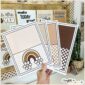 Shows fanned out examples of the binder covers printed out