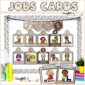 Shows a stock photo of a bulletin board setup with the visual job cards. Includes numbering system