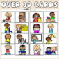 Shows 16 job cards with the text "Over 30 cards" at the top of the image