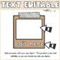 Shows a frame that can be edited with the text "Text Editable" at the top of the image