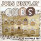 Text "Job Display" at the top of the image, with example job cards