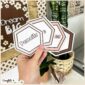 Shows hexagon labels fanned out