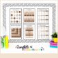 Shows 6 different math posters posted on a stock photo of a bulletin board
