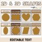 Shows multiple shape poster examples with the checkered background on the background