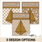 Shows all 3 examples of what the shape posters can look like with the pyramid shape as an example