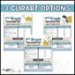Shows all three newsletter clipart options