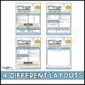 shows all four layout options for the classroom newsletters