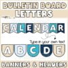 Ocean Bulletin Board Letters | Editable Headers