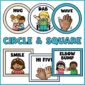 Shows circle and square options for the morning greeting signs