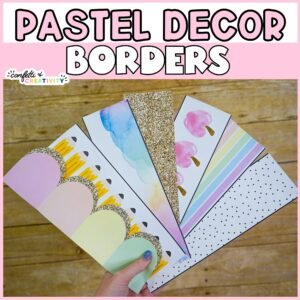 Pastel Bulletin Board Borders