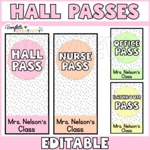 Pastel Hall Passes