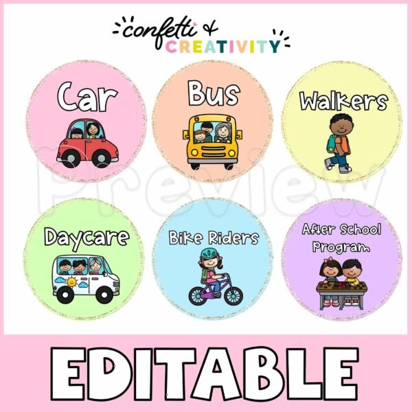 Pastel How We Get Home 3 Shows all 6 options for the how we get home cards