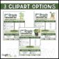 Shows 3 different clipart options for designs