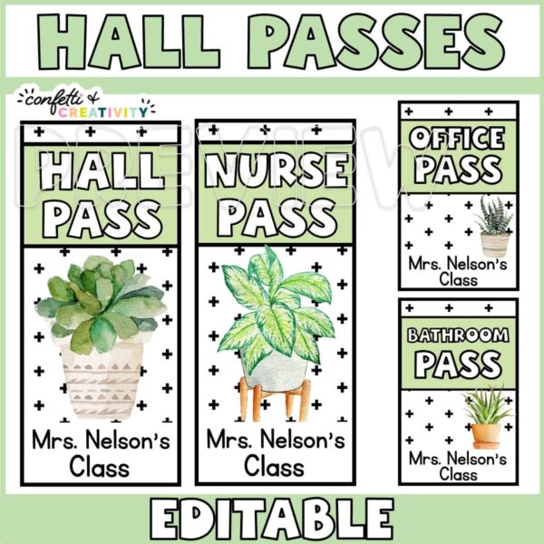 Plant Hall Pass 3.jpeg Shows different example office passes