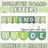 Plant Bulletin Board Letters | Editable Headers