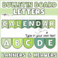 Shows "Calendar" as an example header on a stock photo bulletin board