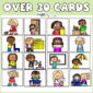 Shows 16 examples cards with the text "over 30 cards" at the top of the image