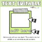 Shows the frame jobs go on with "text editable" at the top fo the image