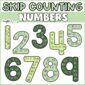 Shows skip counting numbers from 1 to 9. The text "Skip counting Numbers" at the top of the image