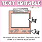 Shows the frame for classroom jobs with the text "Editable" at the top of the image