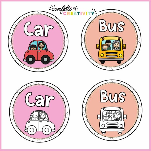 Retro How We Get Home 2 Shows clipart options including black and white clipart as well as color clipart