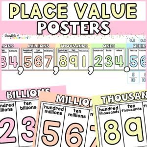 Pastel Place Value Posters