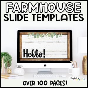 Modern Farmhouse Google Slides Templates | Distance Learning