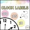 Pastel Clock Labels